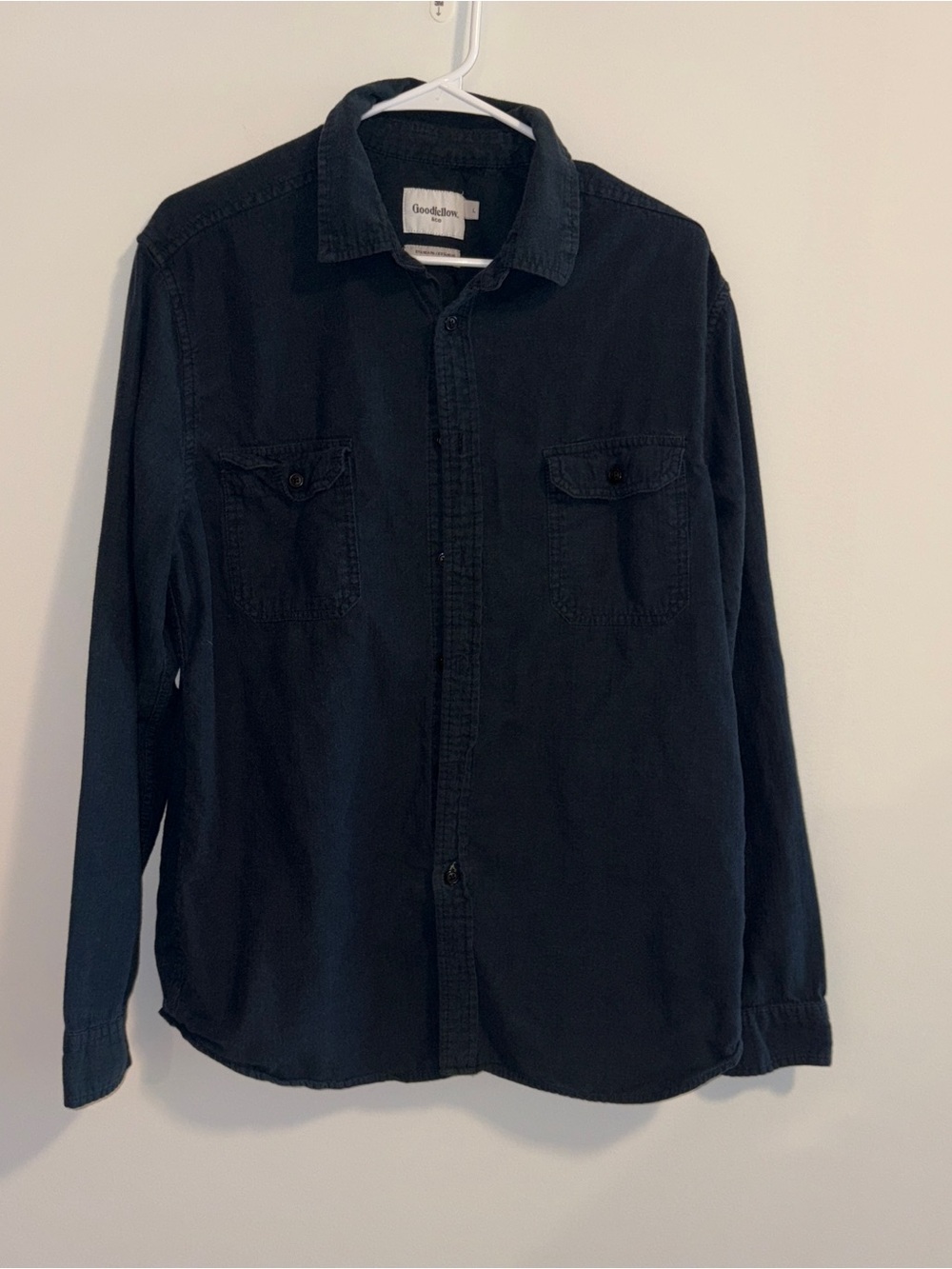 Goodfellow & Co Men’s Dark Blue Button Down Shirt Large